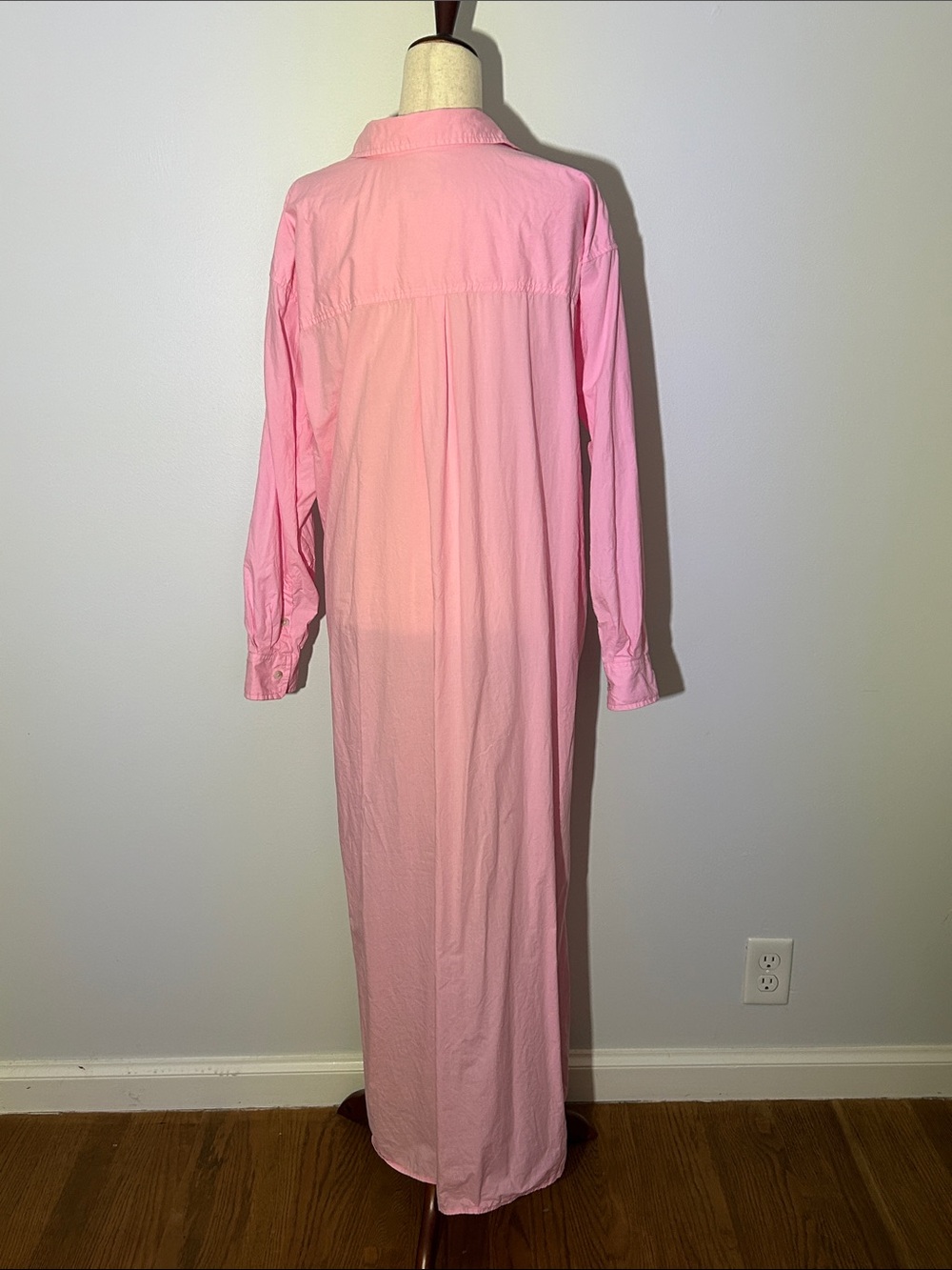 Universal Thread Pink Button-Front Drawstring Maxi Dress - Picture 2 of 9